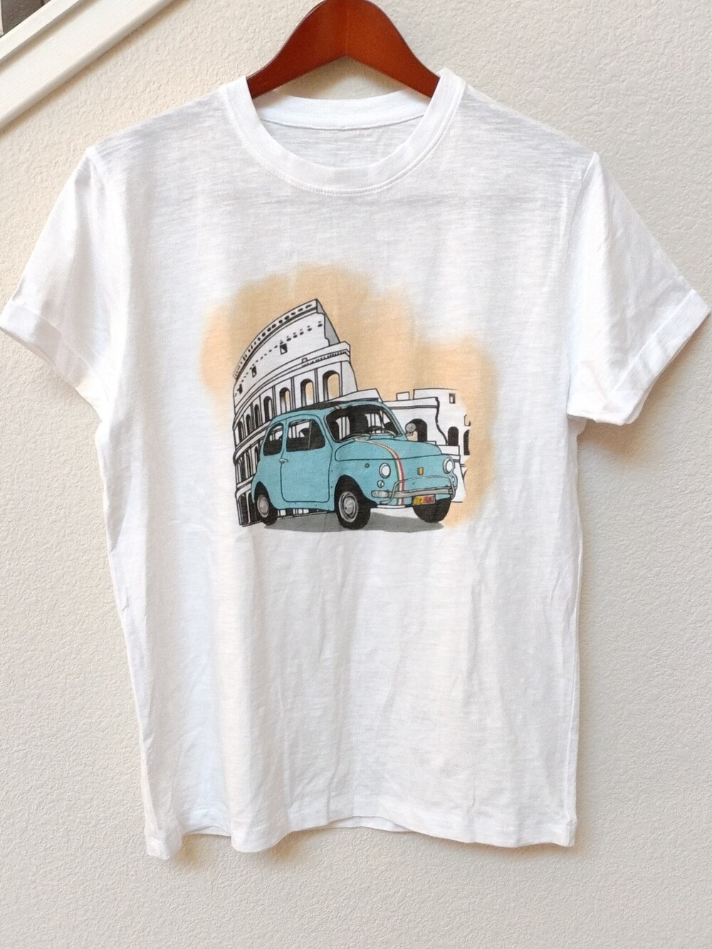 GRO Napo Women's White Short-Sleeve Tee Rome Italy